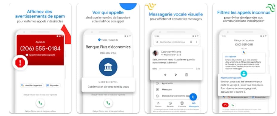 Les principales fonctionnalités de Phone by Google