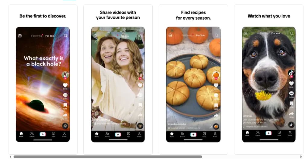 Les principales fonctionnalités de TikTok