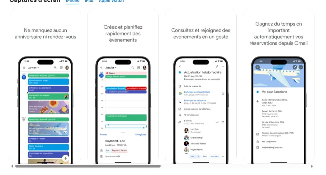 Les principales fonctionnalités de Google Agenda
