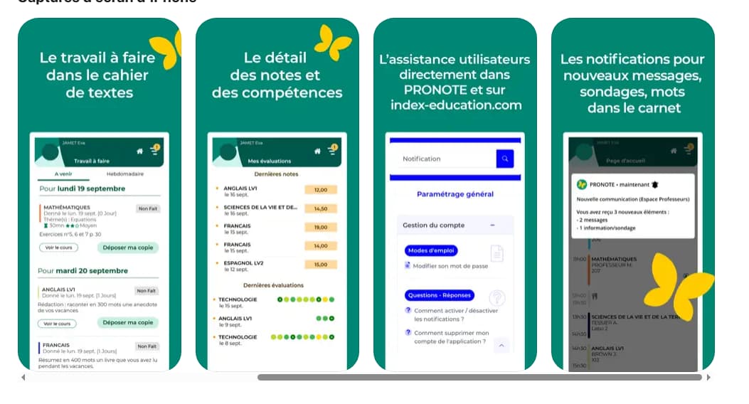 Installation et accès à PRONOTE